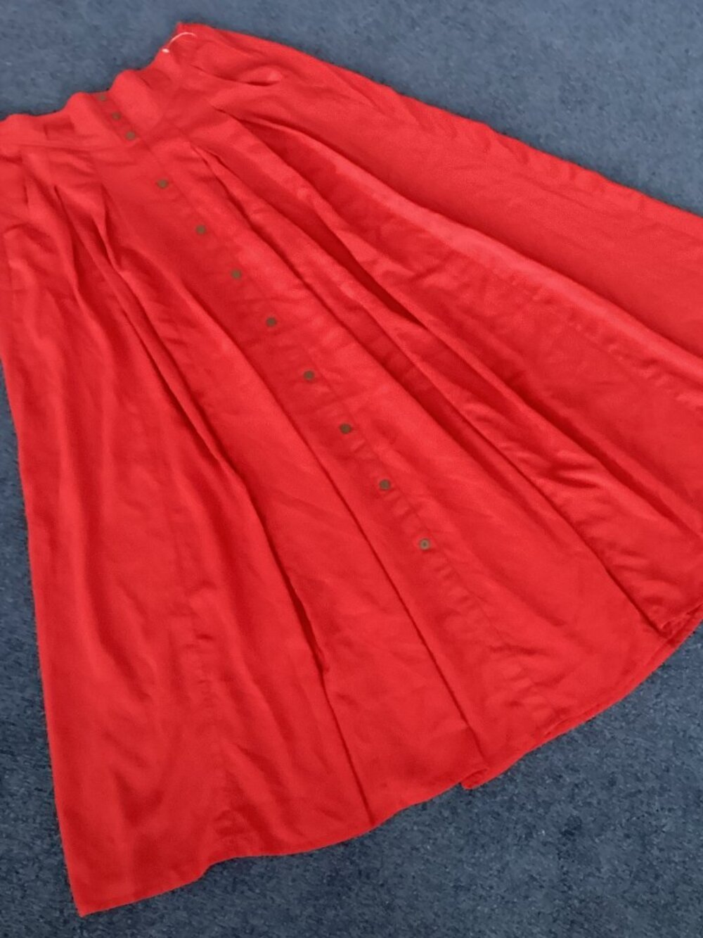 Mink Pink Deep Red Maxi Skirt - Large